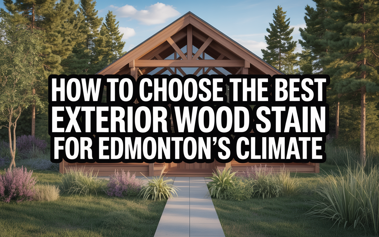 How to Choose the Best Exterior Wood Stain for Edmonton's Climate