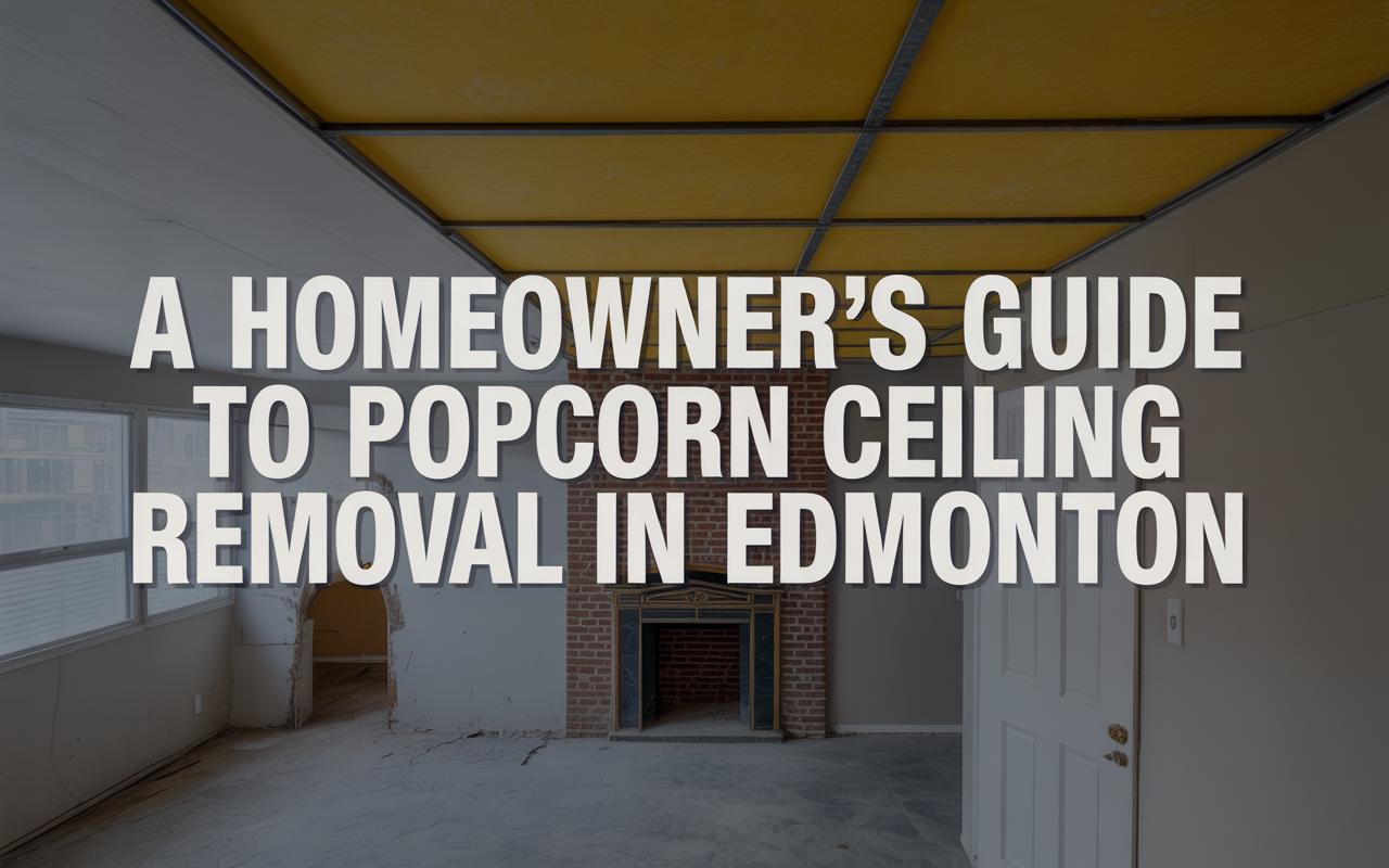 A Homeowner's Guide to Popcorn Ceiling Removal in Edmonton