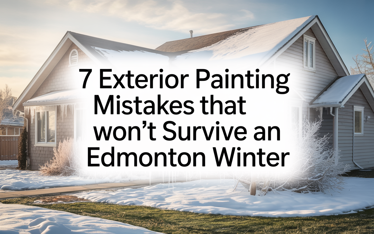 7 Exterior Painting Mistakes That Won't Survive an Edmonton Winter