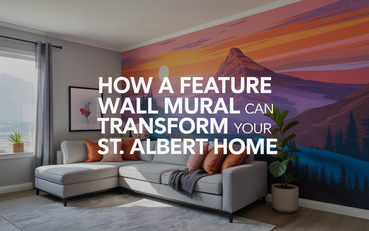 How a Feature Wall Mural Can Transform Your St. Albert Home