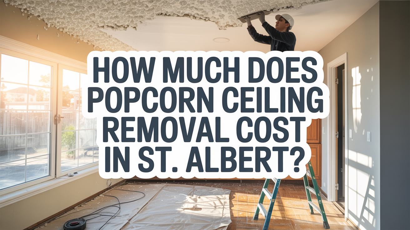 How Much Does Popcorn Ceiling Removal Cost in St. Albert?
